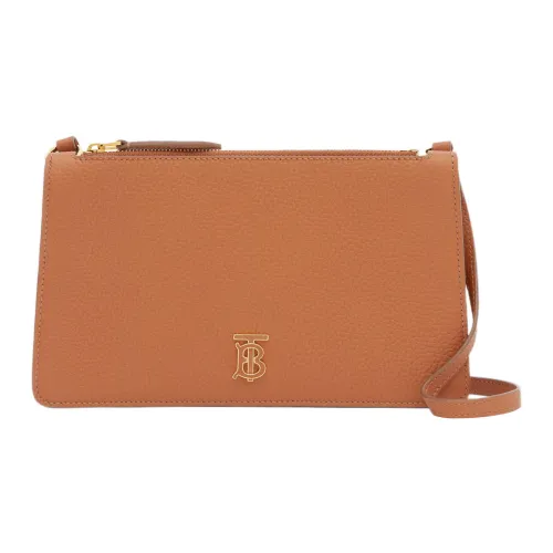 Burberry Телячья кожа Сумка через плечо Сумка на плечо Женская Теплая Рыжевато-коричневый