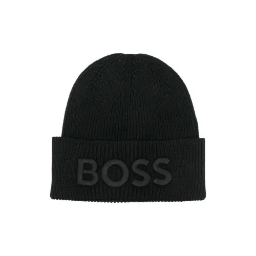 Hugo Boss Шерсть Береты Черный Мужской