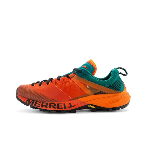 MERRELL Амортизация Устойчивость к истиранию Устойчивость к абразивным воздействиям Низкий отскок Низкий топ Беговые кроссовки Мужские Синий Оранжевый