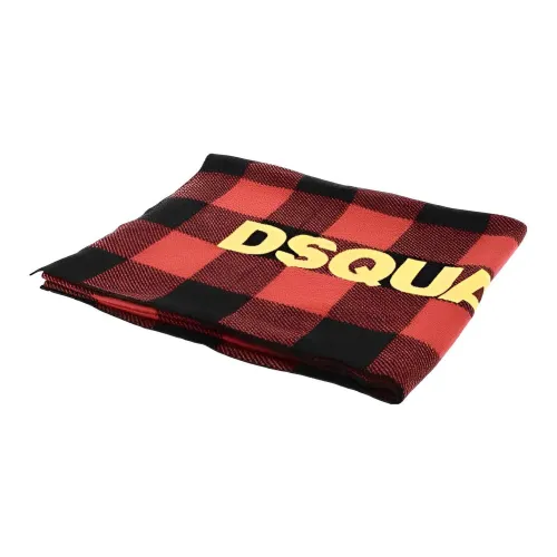 DSQUARED 2 Вязаные шарфы Red Men's