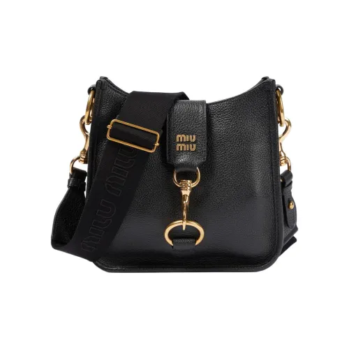 MIU MIU Сумка через плечо из коровьей кожи женская черная