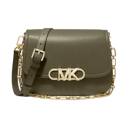 MICHAEL KORS Коровья кожа Седло Сумка Сумка через плечо Сумка через плечо Средняя Женская Оливково-зеленая