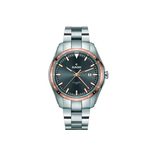 RADO Glam Slam Collection Механический механизм Мужские часы Часы 44 мм Черный циферблат Корпус из нержавеющей стали