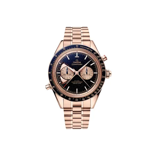 OMEGA Мужские часы с ручным заводом, механизм, 45 мм, синий