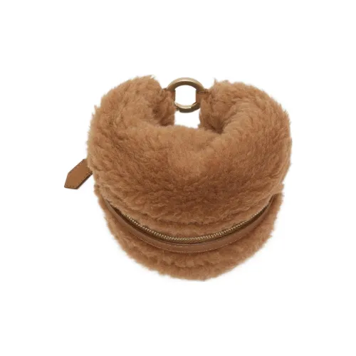 MaxMara Полиэстер Запястье Сумка Клатч Женские CAMEL