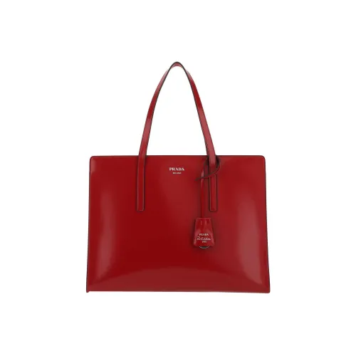 PRADA Телячья кожа Сумка через плечо Женская Красная