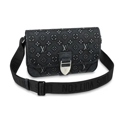 LOUIS VUITTON Archy Сумка через плечо из коровьей кожи средний размер мужская черная