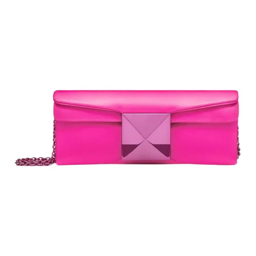Valentino One Stud Lambskin Crossbody Clutch Regular Women's Pink
