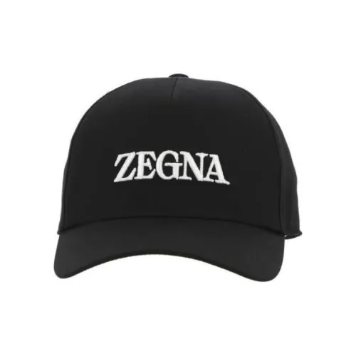 Ermenegildo Zegna Хлопковые кепки черные мужские