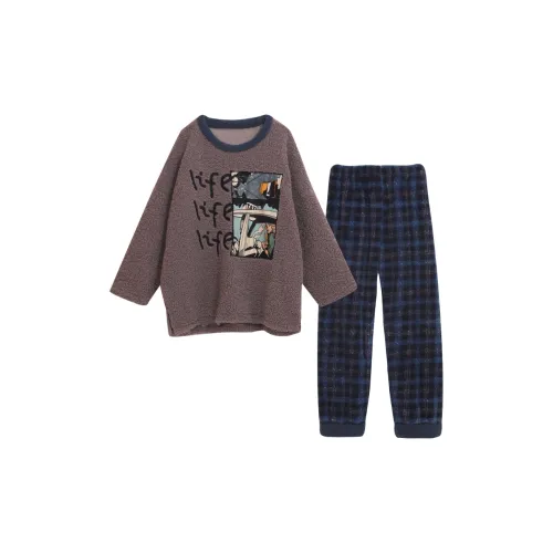 Chun Xi Серый Женские Пижамные Комплекты