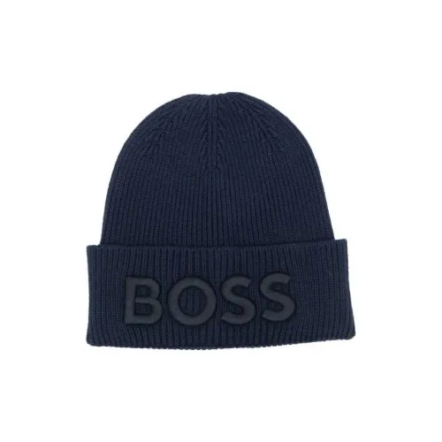 HUGO BOSS Шерсть Бини Синий Мужской