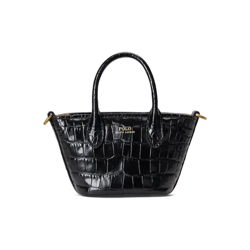 Polo Ralph Lauren Bellport Коровья кожа Сумка через плечо Мини Женская Черная