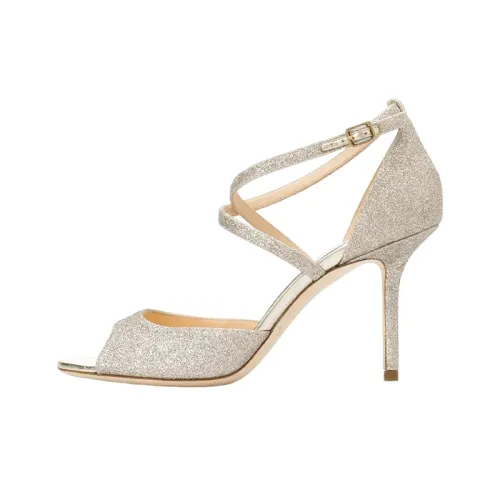 Jimmy Choo One Ремень Сандалии 8,5 см Женские Серебряные