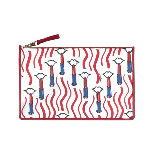 Valentino Клатч из коровьей кожи белый для женщин