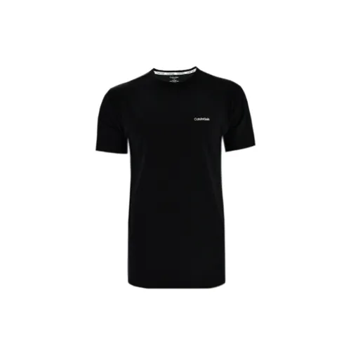 CK Calvin Klein FW22 Круглый вырез Облегающий Прямой крой Короткий рукав Т-рубашка Унисекс Черный