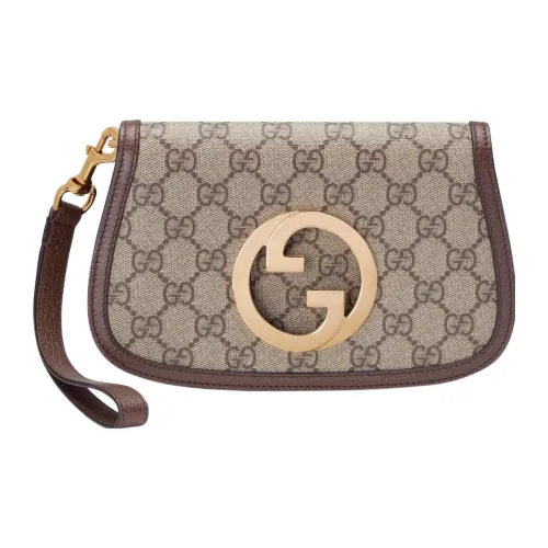 GUCCI Blondie Холст Сумка на запястье Клатч Мини Мужской Эбеновый