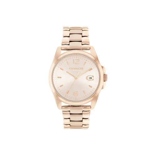 COACH Женские часы Кварцевый механизм ремешок из нержавеющей стали 36 мм золотой циферблат