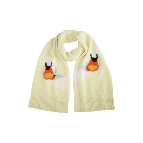 JW Anderson Вязаные шарфы Желтые Женские