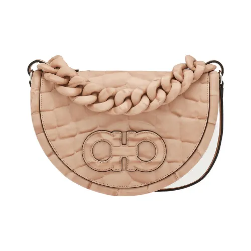 FERRAGAMO AURA Телячья кожа Сумка через плечо Сумка Женская Розовая