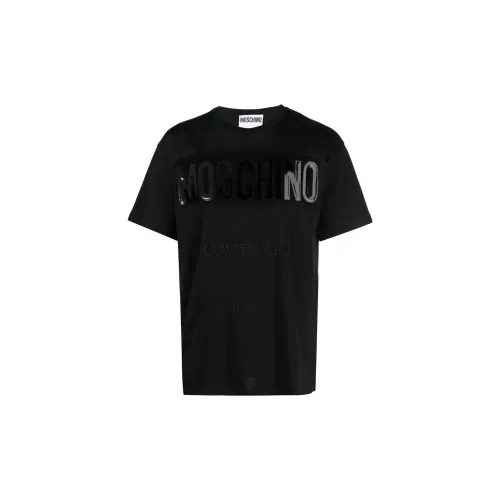 MOSCHINO Мужские черные T-рубашки