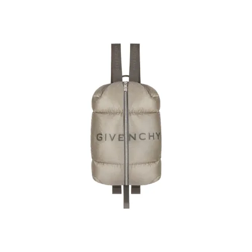 Givenchy рюкзак из нейлоновой ткани с коровьей кожей мужской темно-серый