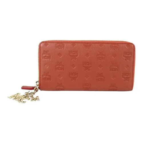 MCM Кожа Кошелек Женский Оранжевый Красный