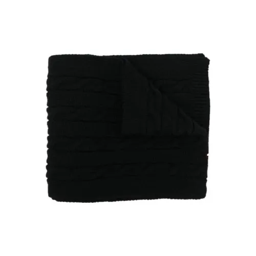 Off Белый Wool Knit Шарфы Черный Kids