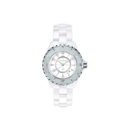 CHANEL J12 Collection Часы Кварцевый механизм Керамика Ремешок 33 мм Белый циферблат Женские
