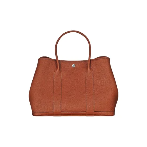 HERMES Garden Party Negonda Телячья кожа Садовая сумка Унисекс 6C Cuivre Тыква