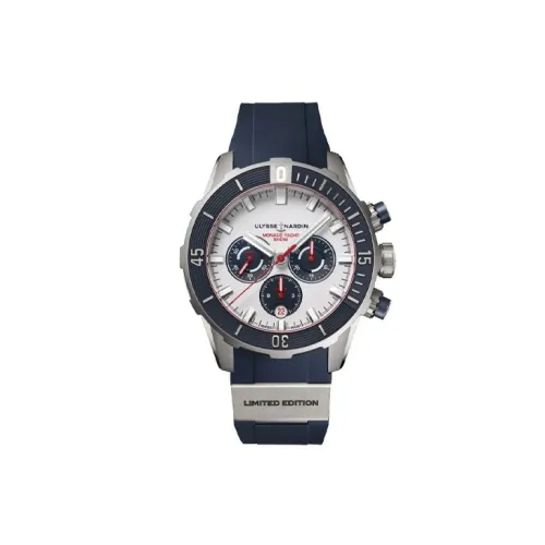 ULYSSE NARDIN Автоматический Механический Часы Мужские из Коллекции Diving 44 мм Белые