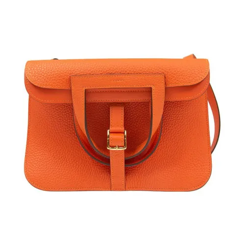 HERMES Halzan Clemence Bullock Кожа Сумка через плечо Сумка Horsehoe Сумка Стандартная Женская