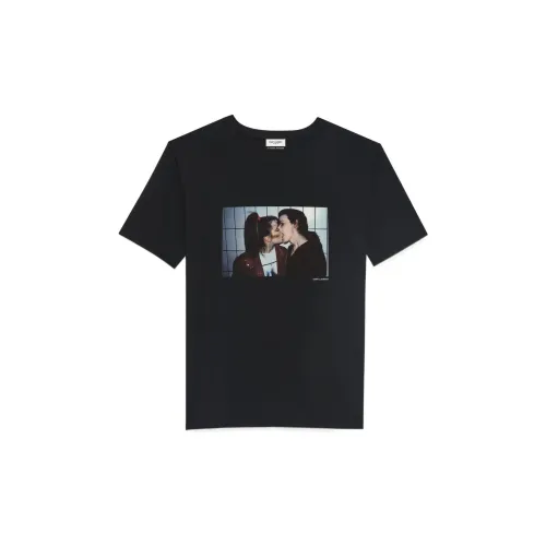SAINT LAURENT Rive Droite Series T-Shirt Унисекс