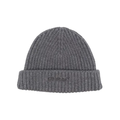 Off Белые Шапки-бини Серые Женские