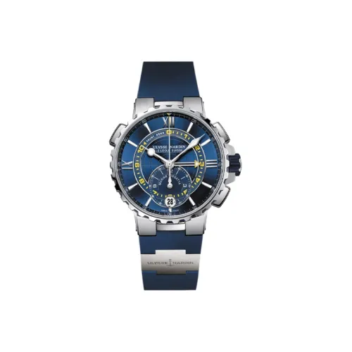 ULYSSE NARDIN Автоматический Механический Часы Мужские Nautical Collection 44 мм Синий