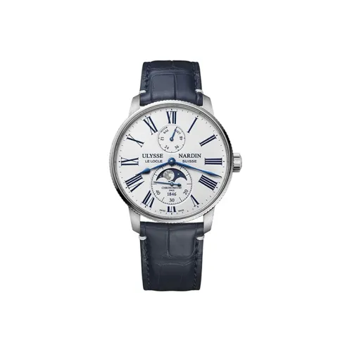 ULYSSE NARDIN Автоматический Механический Часы Мужские Nautical Collection 42 мм Белые