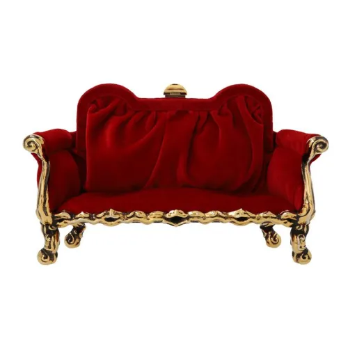 MOSCHINO Бархат с Овчиной Клатч Женский Красный