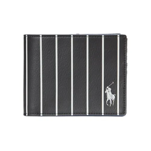 Polo Ralph Lauren Кожа Кошелек Мужской Черный Белый
