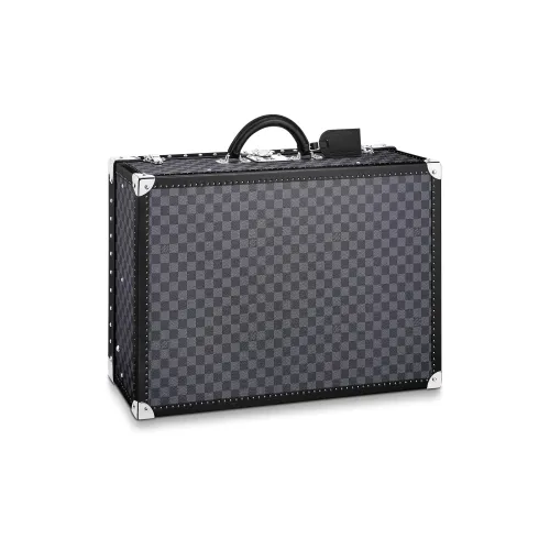 LOUIS VUITTON Холст Чемодан Твердый Чехол Мужской Черный