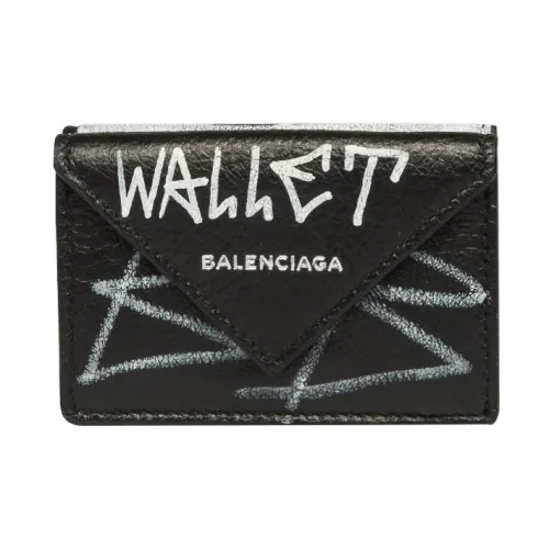 Balenciaga Papier Телячья кожа Кошелек Мини Женские Черный