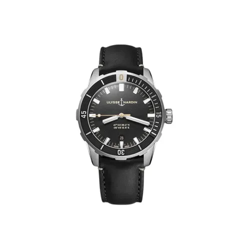 ULYSSE NARDIN Автоматический Механический Часы Мужские из Коллекции Diving 42 мм Черные