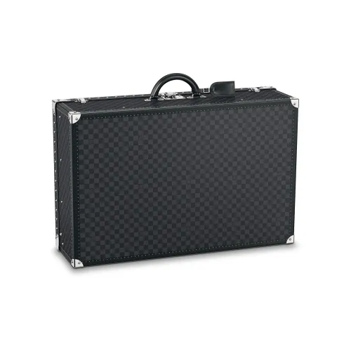 LOUIS VUITTON Холст Чемодан Твердый Чехол Мужской Черный