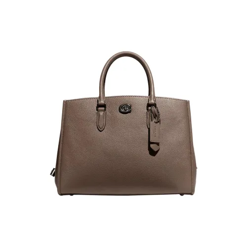 COACH Brooke Коровья кожа Тоут Сумка Сумка для покупок Сумка через плечо Сумка Большая Женская Серого цвета