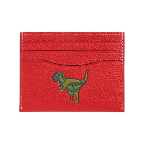 COACH Rexy Кошелек для монет из коровьей кожи держатель для карт мужской красный