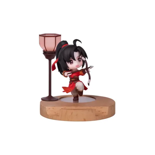 Небесный Вэй Усянь Мастер Темного Пути Нефритовый Яркий Арочный и Лошадь Фигурки в стиле Chibi 7,5 см