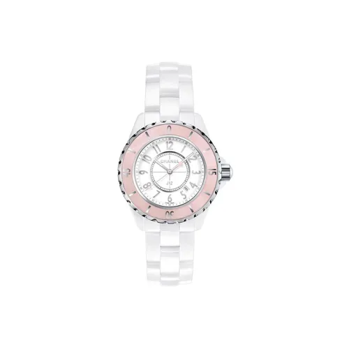CHANEL J12 Часы Кварцевый механизм Белый циферблат Женские