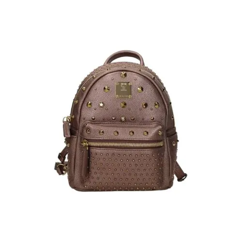MCM Leather Backpack Women's Brown