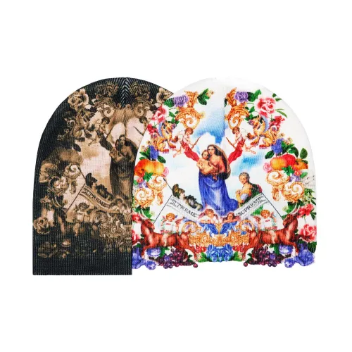 Supreme Шапки-бини Унисекс Черный Белый