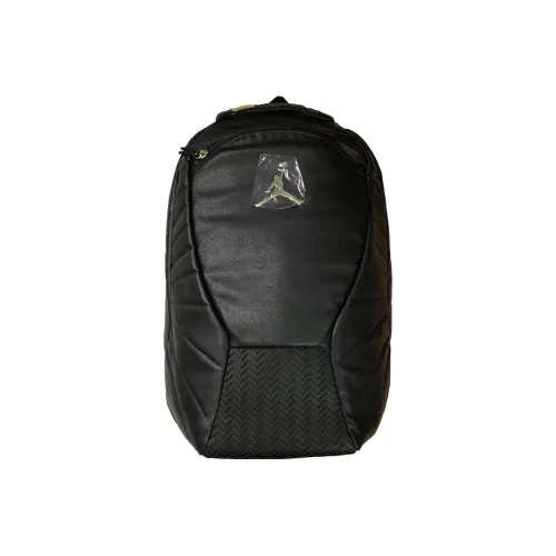 Jordan Polyester Backpack Unisex Black Gold Джордан Полиэстер Рюкзак Унисекс Черный Золото