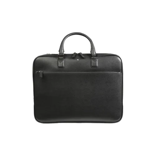 MONTBLANC Saffiano Кожа Доска для ноутбука Сумка через плечо Сумка Большая Мужская Темно-серая