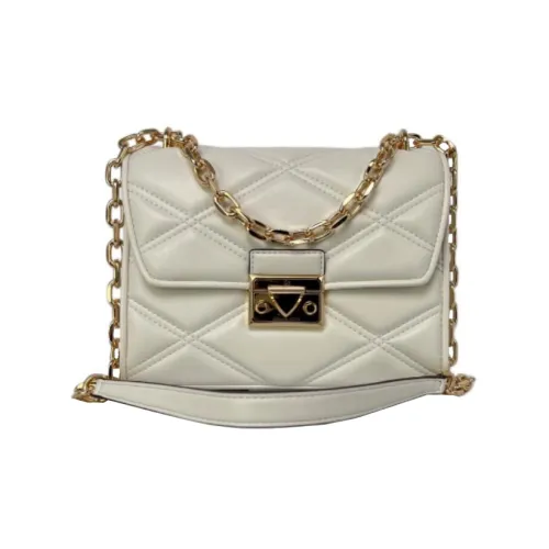 MICHAEL KORS Коровья кожа Сумка через плечо Средняя Женская Кремово-белая